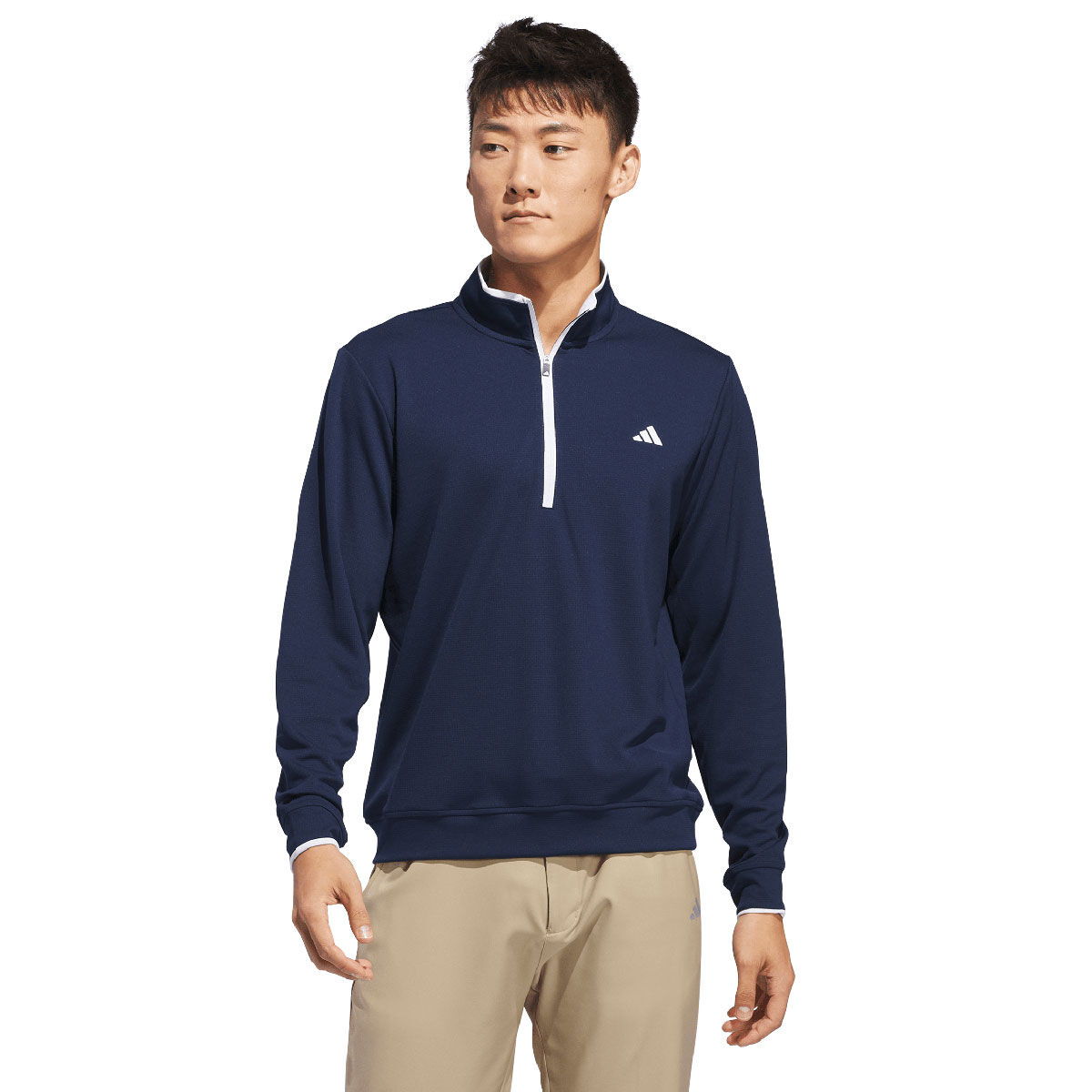 adidas Men's Lightweight Half Zip Golf Midlayer, Mens, Collegiate navy, Medium | American Golf von adidas Golf