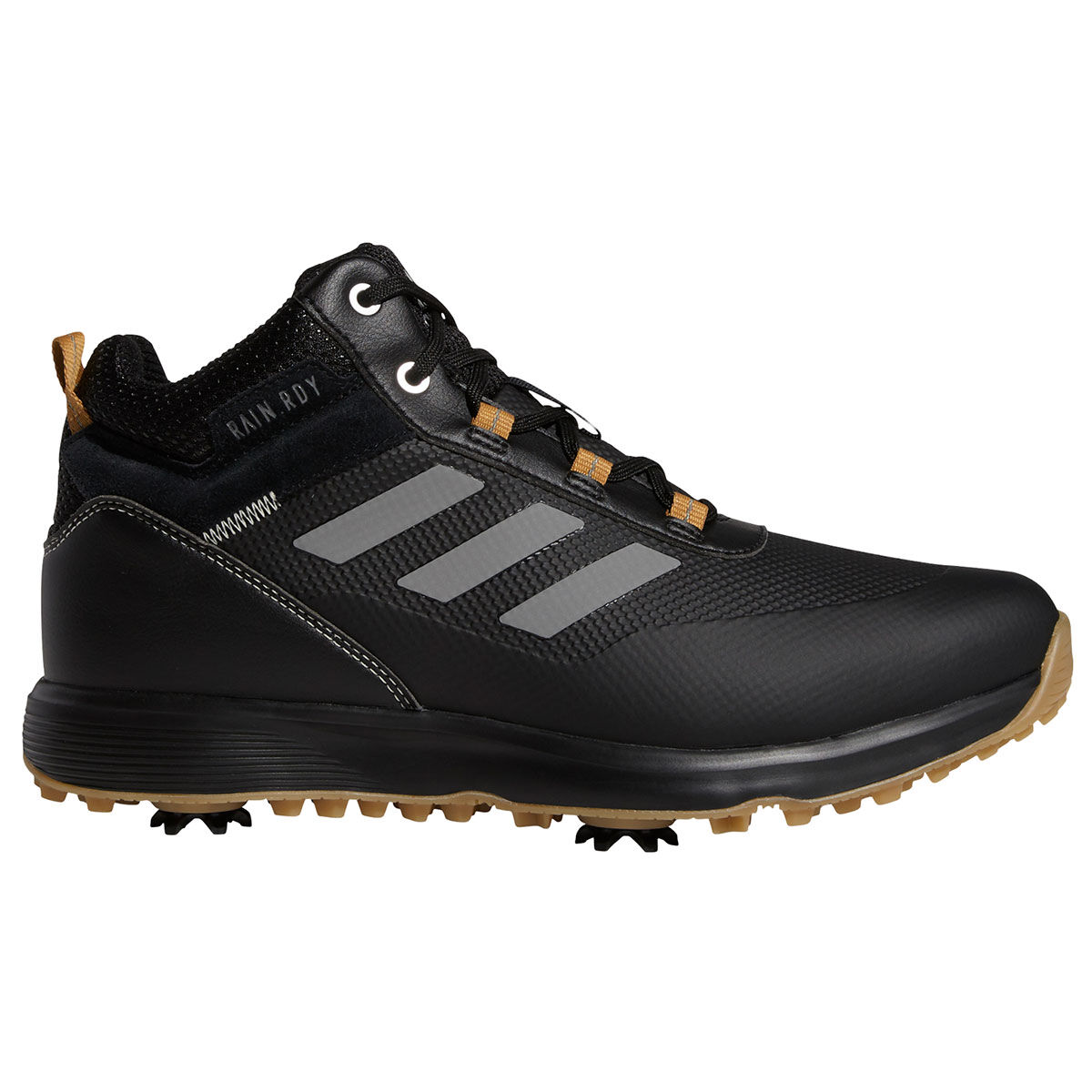 adidas Men's S2G Mid-Cut Waterproof Spiked Golf Boots, Mens, Black, 9 | American Golf von adidas Golf