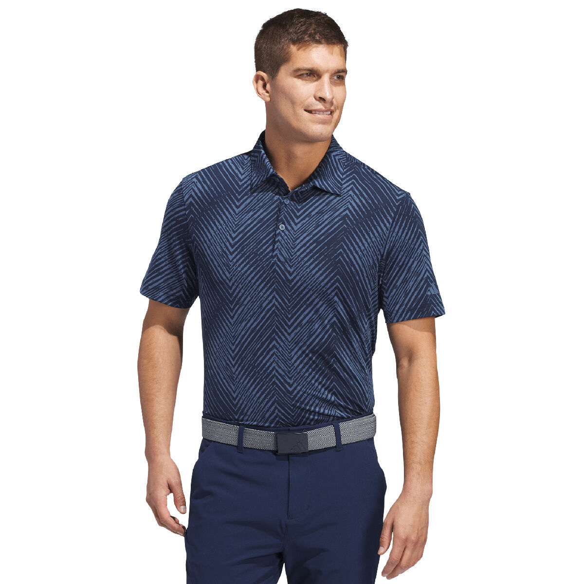 adidas Men's Ultimate365 All-Over Print Golf Polo Shirt, Mens, Collegiate navy, Xxl | American Golf von adidas Golf