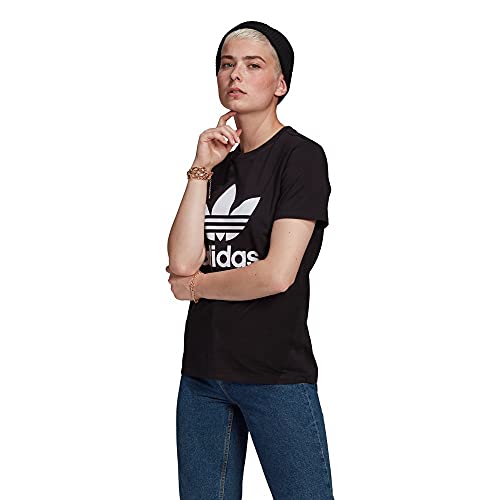 adidas Damen Trefoil Tee T Shirt, Schwarz, 40 EU adidas Damen Trefoil Tee T Shirt, Schwarz, 40 EU von adidas Originals