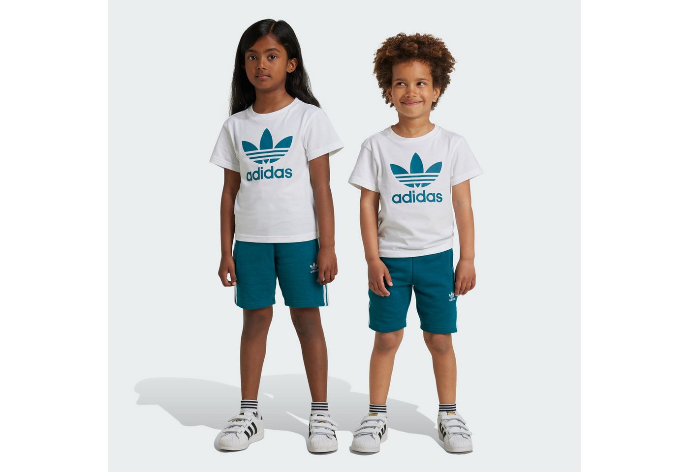 adidas Originals Trainingsanzug ADICOLOR SHORTS KIDS T-SHIRT SET von adidas Originals