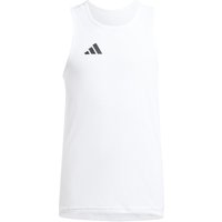 adidas Adizero Team Lauf-Singlet Kinder 001A - white/black 152 von adidas Sportswear