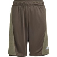 adidas Aeroready Heather Trainingsshorts Kinder IV9579 - shadow olive/tent green/reflective silver 140 von adidas Sportswear