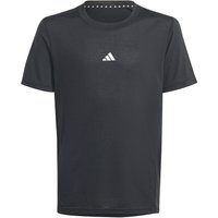 adidas Aeroready Trainingsshirt Kinder 095A - black/refsil 176 von adidas Sportswear