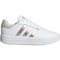 adidas Court Platform Sneaker Damen 01F7 - ftwwht/chamet/alumin 38 von adidas Sportswear