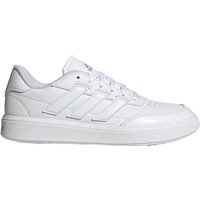 adidas Courtblock Sneaker Damen IF6554 - cloud white/cloud white/matte silver 38 von adidas Sportswear