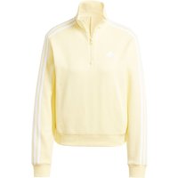 adidas Essentials 3-Streifen 1/4-Zip Sweatshirt Damen IY4237 - almost yellow M von adidas Sportswear