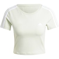 adidas Essentials 3-Streifen Baby Freizeitshirt Damen IY4270 - linen green M von adidas Sportswear