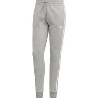 adidas Essentials 3-Streifen Jogginghose Damen IL3282 - medium grey heather/white XS von adidas Sportswear