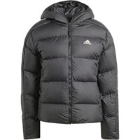 adidas Essentials 3-Streifen Midweight Daunenjacke mit Kapuze Damen HZ8483 - black S von adidas Sportswear