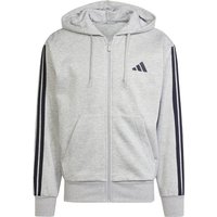 adidas Essentials 3-Streifen Sweatjacke Herren JD1865 - medium grey heather/black XL von adidas Sportswear