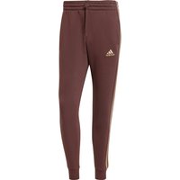 adidas Essentials 3-Streifen Tapered Cuff Jogginghose Herren JG5953 - shadow brown 3XL von adidas Sportswear