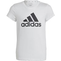 adidas Essentials Big Logo Cotton T-Shirt Kinder 001A - white/black 164 von adidas Sportswear