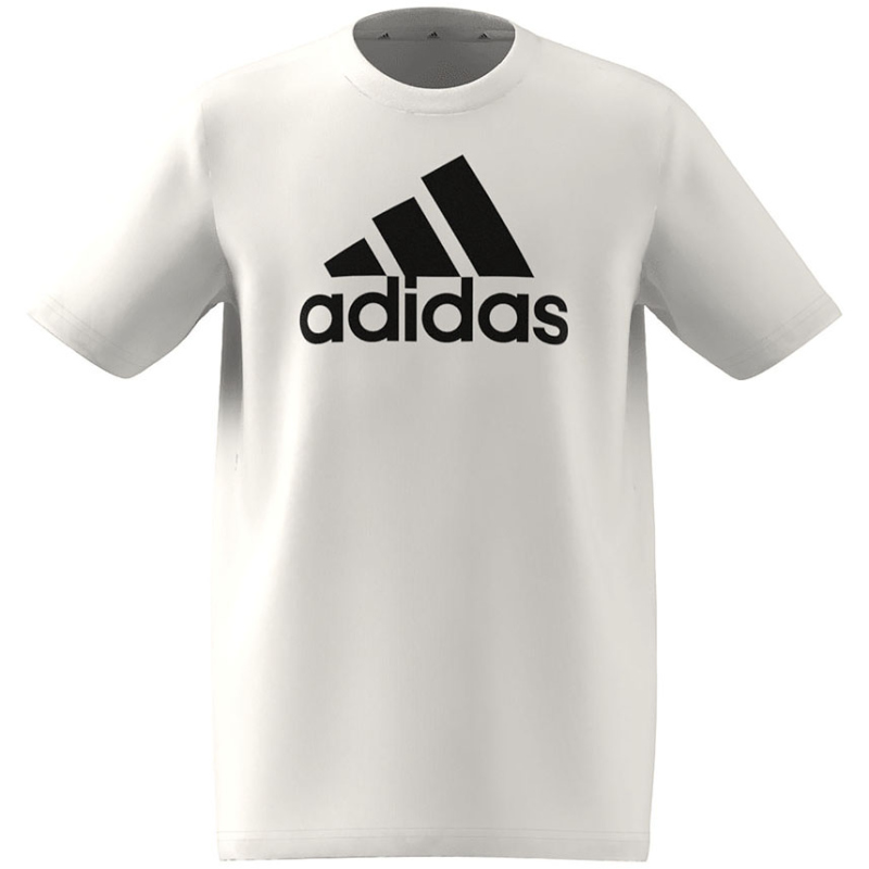 adidas Essentials Big Logo Cotton T-Shirt Kinder IB1670 - white/black 176 von adidas Sportswear