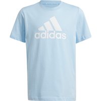 adidas Essentials Big Logo Cotton T-Shirt Kinder 318A - clesky/white 152 von adidas Sportswear