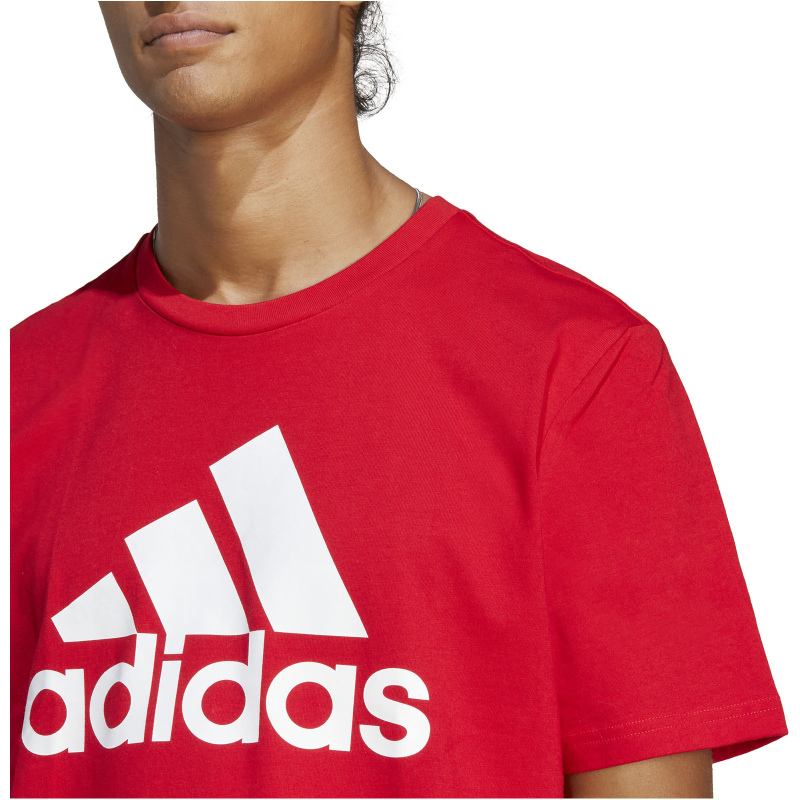 adidas Essentials Big Logo Freizeitshirt Herren IC9352 - better scarlet L von adidas Sportswear