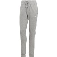 adidas Essentials Cuffed French Terry Jogginghose Damen 83F7 - mgreyh/white XL von adidas Sportswear