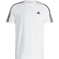 adidas Essentials Freizeitshirt Herren 001A - white/olistr M von adidas Sportswear