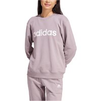 adidas Essentials Linear French Terry Sweatshirt Damen AF4M - prlofi/white XL von adidas Sportswear