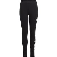 adidas Essentials Linear Logo Leggings Kinder IC3579 - black/white 140 von adidas Sportswear