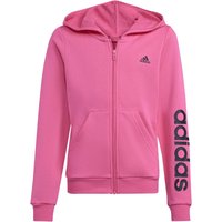 adidas Essentials Linear Logo Sweatjacke Kinder AEK7 - pulmag/black 164 von adidas Sportswear