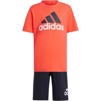 adidas Essentials Logo T-Shirt und Shorts Set Kinder A0TB - brired 122 von adidas Sportswear