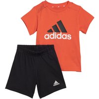 adidas Essentials Organic Baby-Set (T-Shirt + Shorts) A0TB - brired/black 80 von adidas Sportswear