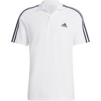 adidas Essentials Piqué Embroidered Small Logo Poloshirt Herren 001A - white/black S von adidas Sportswear