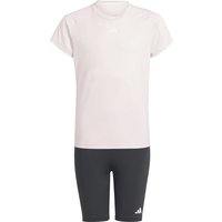 adidas Essentials Set T-Shirt + Shorts Mädchen IT0531 - clear pink/white 128 von adidas Sportswear