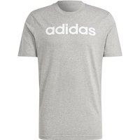 adidas Essentials Single Jersey Linear Embroidered Logo T-Shirt Herren 83F7 - mgreyh L von adidas Sportswear