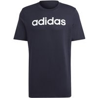 adidas Essentials Single Jersey Linear Embroidered Logo T-Shirt Herren AA35 - legink/white 3XL von adidas Sportswear