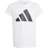 adidas Essentials T-Shirt Mädchen JC9627 - white/black 140 von adidas Sportswear