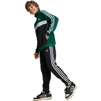 adidas Essentials Tiberio Trainingsanzug Kinder JF8741 - collegiate green/white/black/white 176 von adidas Sportswear