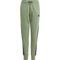 adidas Future Icons 3-Streifen Baumwoll Jogginghose Kinder IX3627 - tent green/black 128 von adidas Sportswear