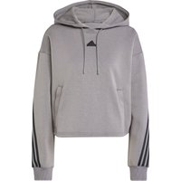 adidas Future Icons 3-Streifen Hoodie Damen JE7226 - grey four S von adidas Sportswear