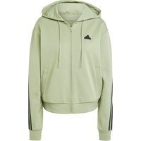 adidas Future Icons 3-Streifen Sweatjacke Damen IY8767 - tent green S von adidas Sportswear