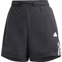 adidas Future Icons 3-Streifen Woven Freizeitshorts Damen IP1568 - black L von adidas Sportswear