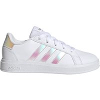 adidas Grand Court Lace Tennis Sneaker Kinder 01F7 - ftwwht/irides/ftwwht 30 von adidas Sportswear