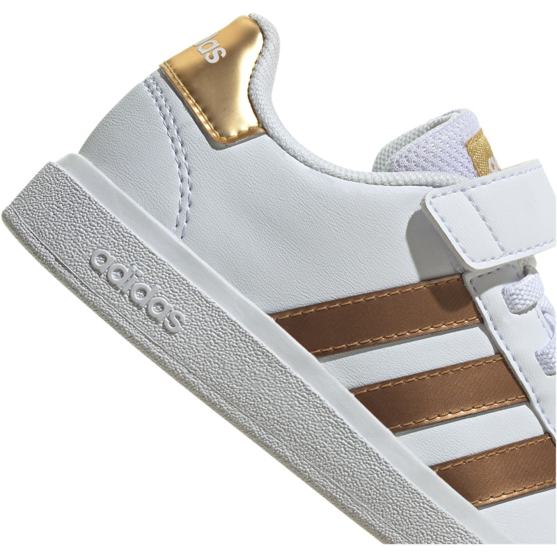 adidas Grand Court Sustainable Tennisschuhe Kinder GY2577 - cloud white/cloud white/matte gold 33 von adidas Sportswear