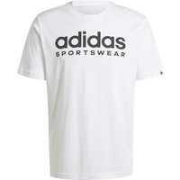 adidas Graphic Freizeitshirt Herren 001A - white S von adidas Sportswear