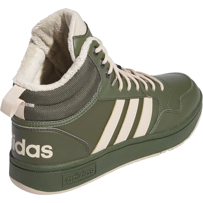 adidas Hoops 3.0 Basketball Classic Winterized Mid-Top Winterschuhe gefüttert Herren IH0163 - night cargo/clay brown/core black 41 1/3 von adidas Sportswear