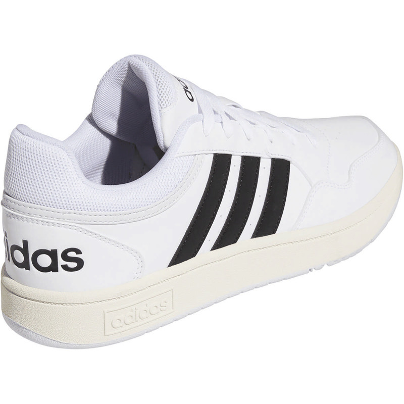 adidas Hoops 3.0 Low Classic Vintage Sneaker GY5434 - cloud white/core black/chalk white 46 von adidas Sportswear