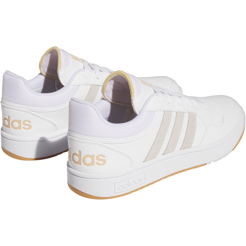 adidas Hoops 3.0 Low Classic Vintage Sneaker Herren 01F7 - ftwwht/ftwwht/magbei 41 1/3 von adidas Sportswear