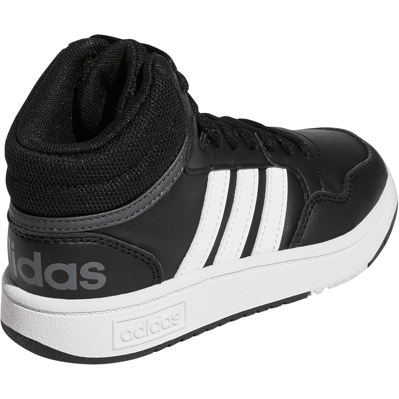 adidas Hoops Mid-Top Sneaker Kinder GW0402 - core black/cloud white/grey six 31 von adidas Sportswear