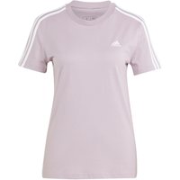 adidas LOUNGEWEAR Essentials Slim T-Shirt Damen IS1550 - preloved fig/white S von adidas Sportswear