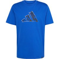 adidas Logo Graphic T-Shirt Herren JJ3933 - team royal blue XL von adidas Sportswear