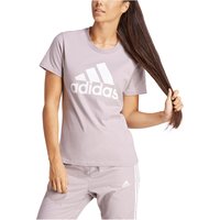 adidas Loungewear Essentials Logo T-Shirt Damen IR5411 - preloved fig/white M von adidas Sportswear