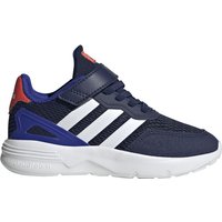 adidas Nebzed Elastic Lace Top Strap Laufschuhe Kinder HQ6145 - dark blue/cloud white/lucid blue 30 von adidas Sportswear