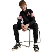 adidas Sportswear Back To School Trainingsanzug Kinder JG1260 - black/semi pink spark 110 von adidas Sportswear