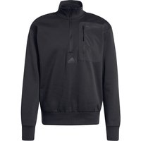 adidas Sportswear City Escape 1/2-Zip Sweatshirt Herren 095A - black XS von adidas Sportswear